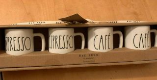 Rae Dunn Espresso Mugs Set (4) Espresso Cafe