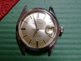 Rolex Tudor Prince Oyster Date Circa 1964 All Stainless Steel Vintage Wristwatch