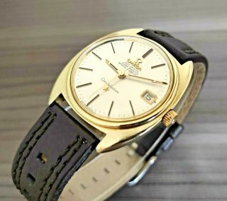 1960s VINTAGE OMEGA CONSTELLATION,  14K GOLD & STEEL 24J AUTOMATIC MENS WATCH 2
