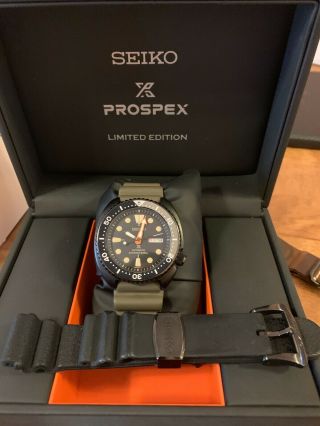 Seiko Srpc49k1 Black Turtle (2018) Box And Papers.