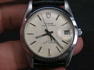 Vintage Tudor Prince Oysterdate 2824 - 2 25j Stainless Steel Swiss Auto Mens Watch