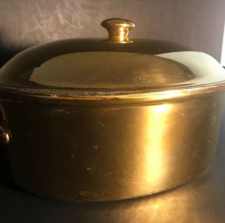 Hall China Golden Glo Oven Proof Serving Dish Lid Handles Hammacher Schlemmer