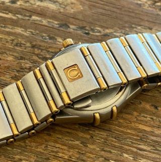 OMEGA CONSTELLATION CINDY CRAWFORD STAINLESS STEEL AND GOLD LADIES WATCH 3