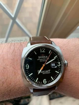 Shinola - The Wright Brothers Watch - 1st In The Great Americans Series
