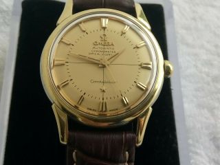 Omega Constellation Pie Pan Gold /steel Cal 551 Automatic 24 Jewels