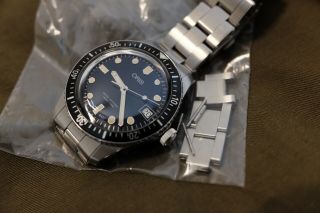 Pre - owned Oris Divers Sixty - Five 36mm Blue Dial 01 733 7747 4055 - 07 8 17 18 3