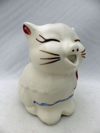 Shawnee Pottery - Puss n ' Boots,  a cat image creamer/pitcher - EUC 2