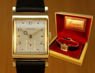 1946 Longines Vintage Watch,  Case / Swiss / Art Deco / 74 Years Old / Serviced