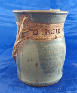 Hand Thrown Pottery Coffee Mug Glazed,  