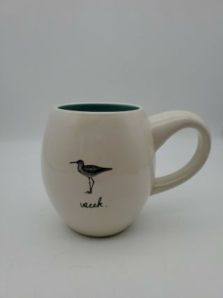 Rae Dunn For Magenta Seek Coffee Mug Tea Cup Home Decor Sea Life Bird Seagull