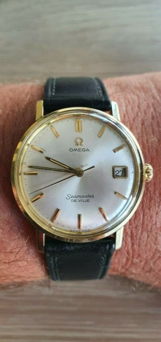 Omega Seamaster Deville Automatic Date Watch (gold - Steel,  Case) - Vintage