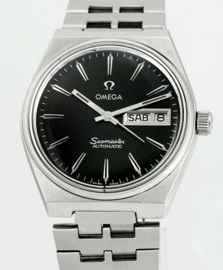 Vintage 1973 Omega Seamaster Day Date Cal 1022 Mens Wrist Watch