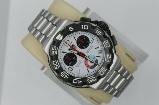 Tag Heuer White Cac1111.  Ba0850 Black Formula 1 Watch Mens Chronograph Glass
