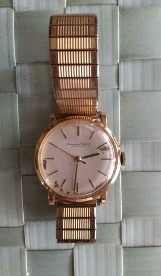 Vintage International Watch Co Iwc Schaffhausen 18k Gold 750 Wrist Watch