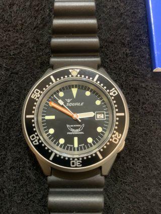 Squale 50 Atmos 1521 Profesional Automatic Divers Watch Nwt Sapphire 42 Mm Case
