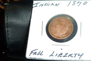 1870 Indian Head Cent Penny,  Better Date