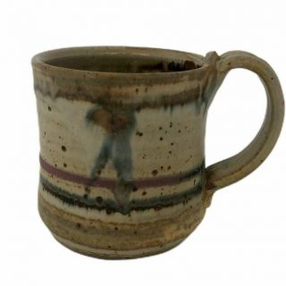 Holloman Studio Art Pottery Coffee Tea Cup Mug Signed