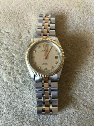 Vintage Tudor Prince Oysterdate Gold And Stainless Steel Watch