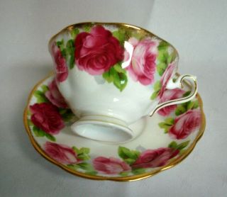 Vintage Old English Rose Cup And Saucer Royal Albert Nr