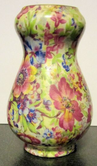 Vintage Royal Winton Grimwades Chintz 3 & 1/2 " Bud Vase Great Color