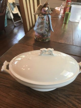 Royal Premium White Covered Casserole Dish T&r Boote England