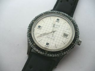 Very Rare - Vtg Wittnauer Pert - O - Graph Automatic Computer Watch - All Papers - 1970s