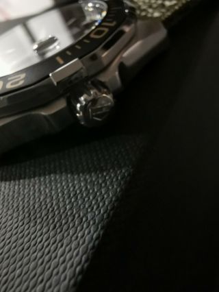 TAG HEUER AQUARACER Quartz Watch - Diameter 43 mm khaki textile strap WAY101L.  FC 2