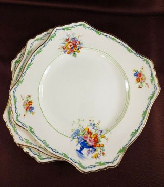 Duchess Royal Staffordshire Pattern 6761 Porcelain Dinner Plates Set Of 3