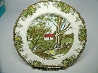 1 Johnson Brothers Friendly Village The Stone Wall Dinner Plate 10 1/2 " England