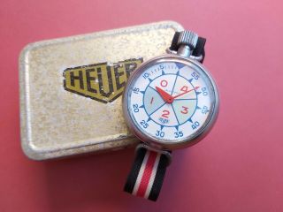 1962 Heuer Yacht Timer Wrist Stopwatch Ref.  33.  512 Stop Watch Tag Vintage Racing