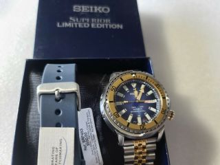 Seiko Srp 453 Limited Edition Blue & Gold Very Rare Boxes & Tags Modded