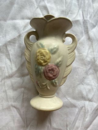Hull Pottery Usa Open Rose 121 Vase