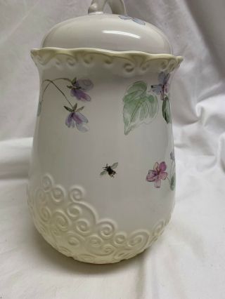 pfaltzgraff vienna floral Medium Canister with lid china 7.  5” 2