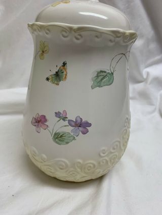 pfaltzgraff vienna floral Medium Canister with lid china 7.  5” 3