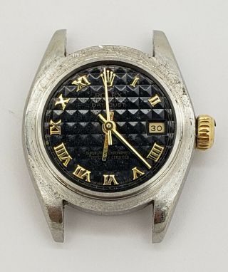 1978 Rolex Datejust Ref.  69173 18k Gold & Stainless Steel Watch Water Damage
