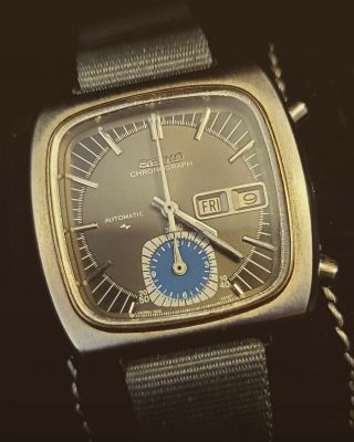 Seiko 7016 - 5011 " Monaco " Automatic Chronograph Nato And Metal Bracelet