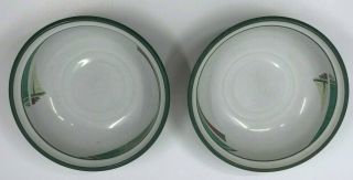 Set Of 2 Vintage Noritake Stoneware Soup/cereal Bowls West 8696 Southwest