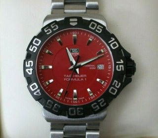 Tag Heuer F1 Sports Watch Boxed With Papers In Almost Wah1112.