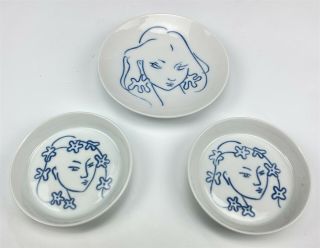 3 Royal Copenhagen Mid Century Porcelain Johannes Hedegaard Trinket Dishes 007