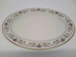 Lamberton Ivory Fine China Dorothea Serving Platter 14 1/4 " Oval Plate