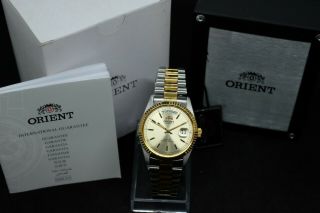 Orient Oyster President Day Date 36mm Two Tone - Gold Dial - NOS - Very Rare 2