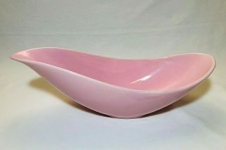 Vintage Hull Art Pottery Bowl Planter 152 Usa Pink Curved Oval Oblong
