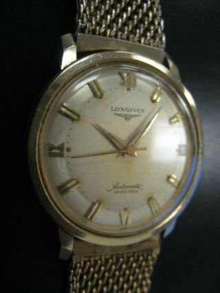 Vintage 14k Longines Grand Prize Automatic Watch (stainless Steel Strap)