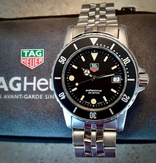 Tag Heuer Professional 200m 1500 Swiss Made Quartz Dive Watch Wd1210 - G - 20