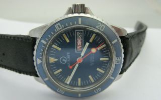 Vintage Aquadive Diver Watch Eta 2879 Swiss Ref 503.  305 Monnin Case