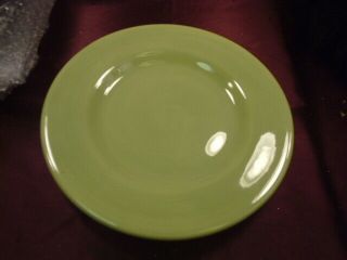 " Corsica Home " Green Dinner Plate - Hand Crafted & Painted Stoneware - 11.  5 " - Freship