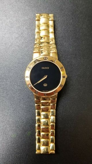 Gucci 3300m Watch Completely By Gucci 2004 Battery Replaced