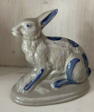 Bbp Beaumont Brothers Pottery Easter Rabbit Bunny Salt Glazed Figurine - 6”