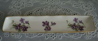Vintage Hammersley Bone China " Victorian Violets " Pen / Relish Tray,  England