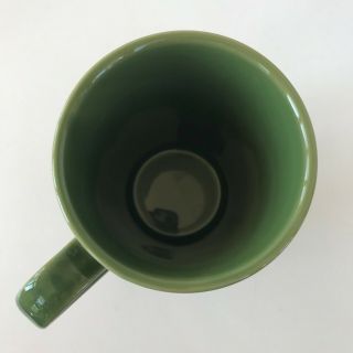 Green Ceramic Coffee Mug Tea Cup Knitting Knit Cable Sweater Craft Fiber Art 3